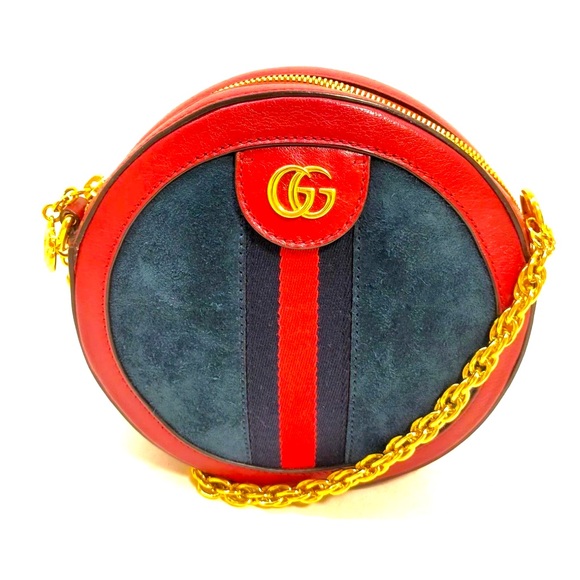 Gucci Crossbody bag Sherry Line Red Suede Leather - Picture 1 of 9